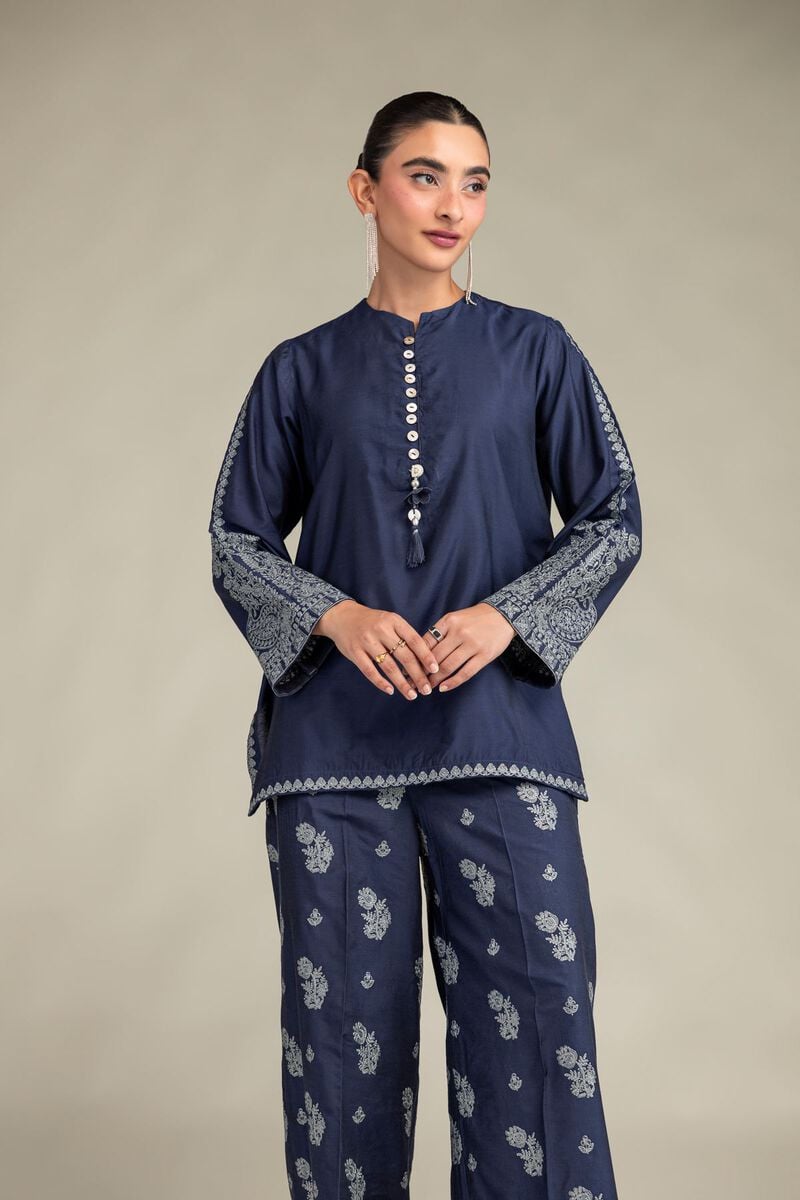 Printed | Raw Silk | Silk Floral Kurta | USD 45.00