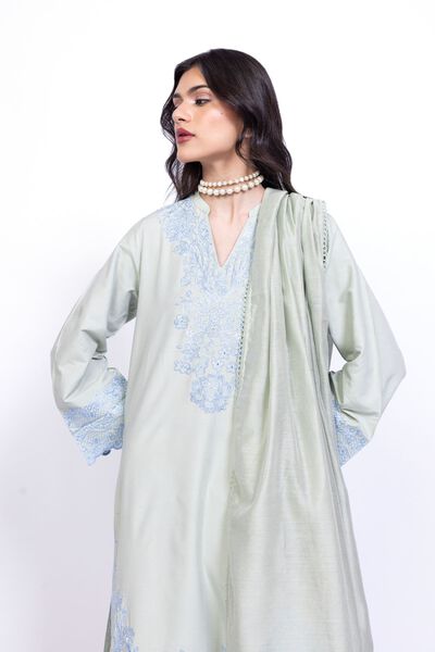 Embroidered | Cotton Net | Dupatta | USD 22.00