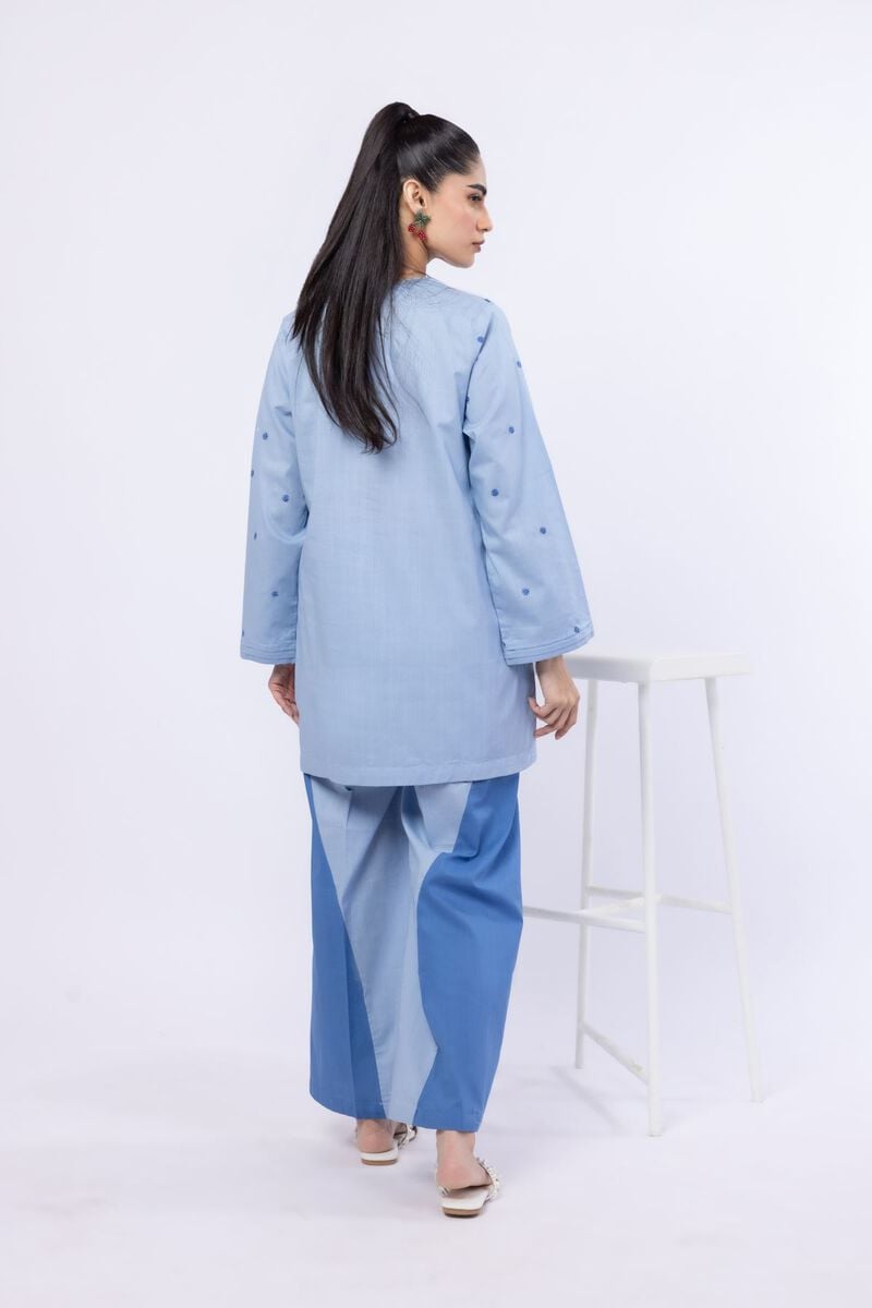 Embroidered | Crosshatch Poplin | Kurta | USD 12.50