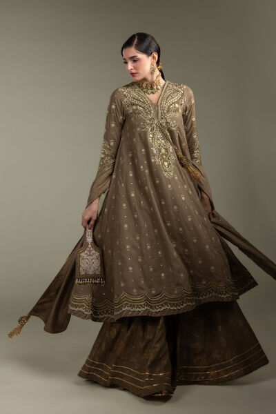 Embroidered | Raw Silk | 3-Piece Co-ord Set | USD 210.00