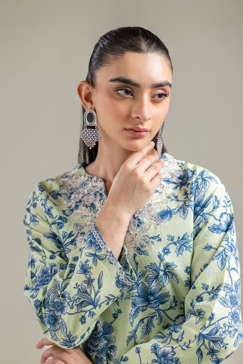 Embroidered | Cotton Dobby | Short Cotton Kurta | USD 35.00