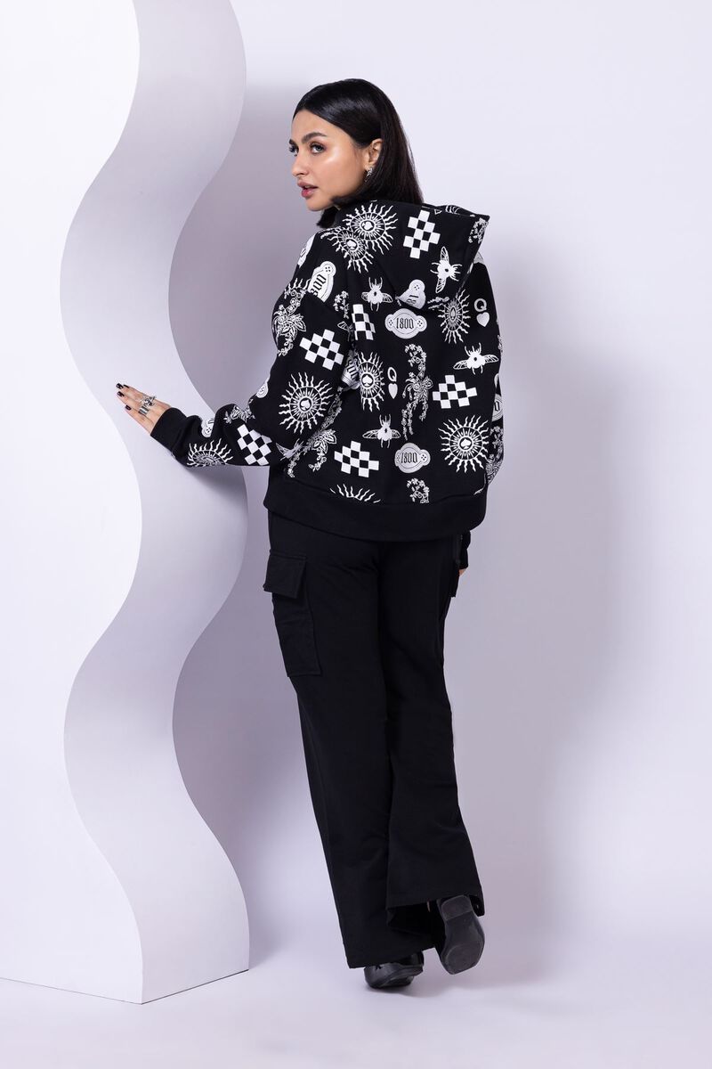 Printed | Cotton Polyester Fleece | Hoodie | USD 7.50