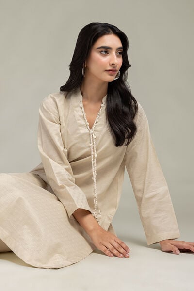 Dyed | Cotton Dobby | Longline Cotton  Kurta | USD 35.00