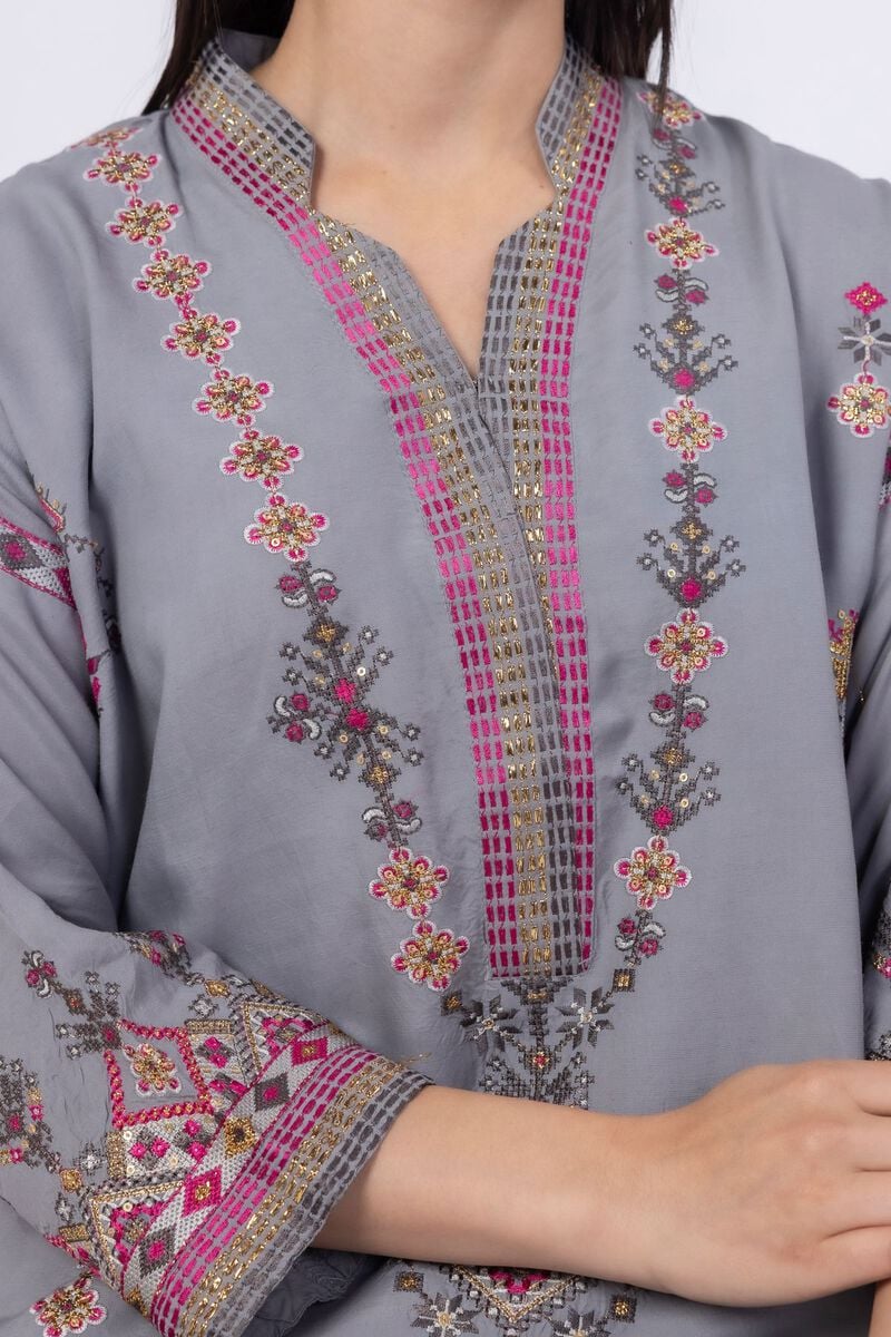Embroidered | Russian Raw Silk | Kurta | USD 27.50