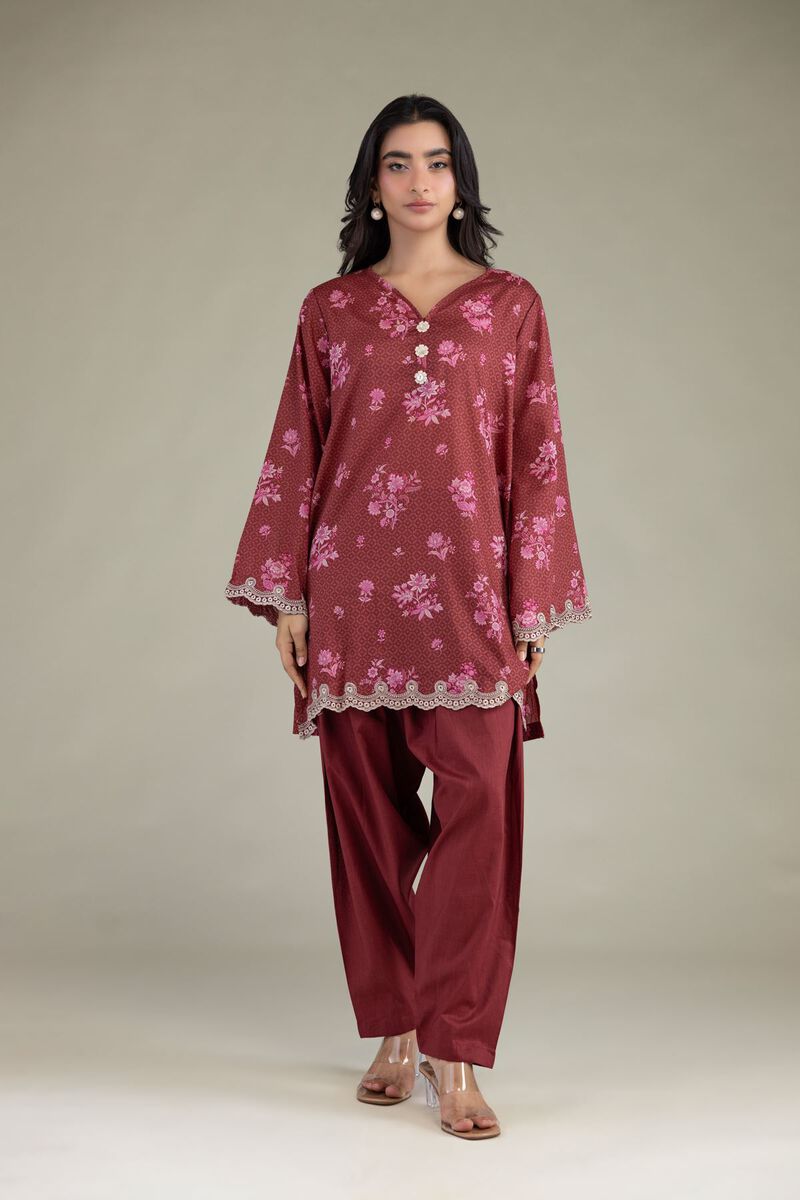 Embroidered | Cambric | Tailored 2-Piece Set | USD 45.00
