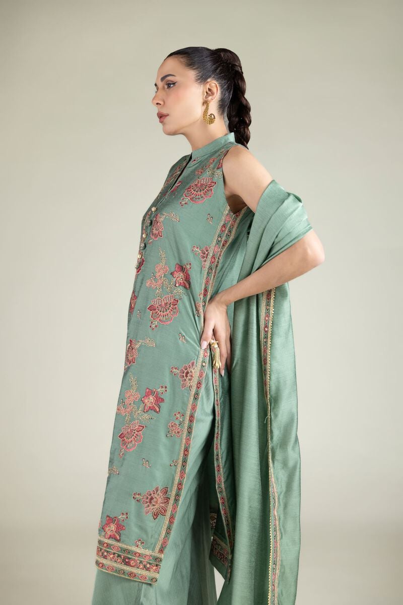 Embroidered | Cotton Net | Dupatta | USD 35.00