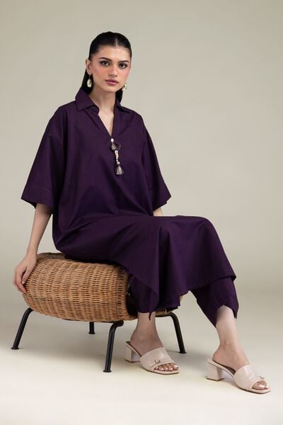 Dyed | Textured Cotton Viscose | Textured Cotton Kurta | USD 35.00
