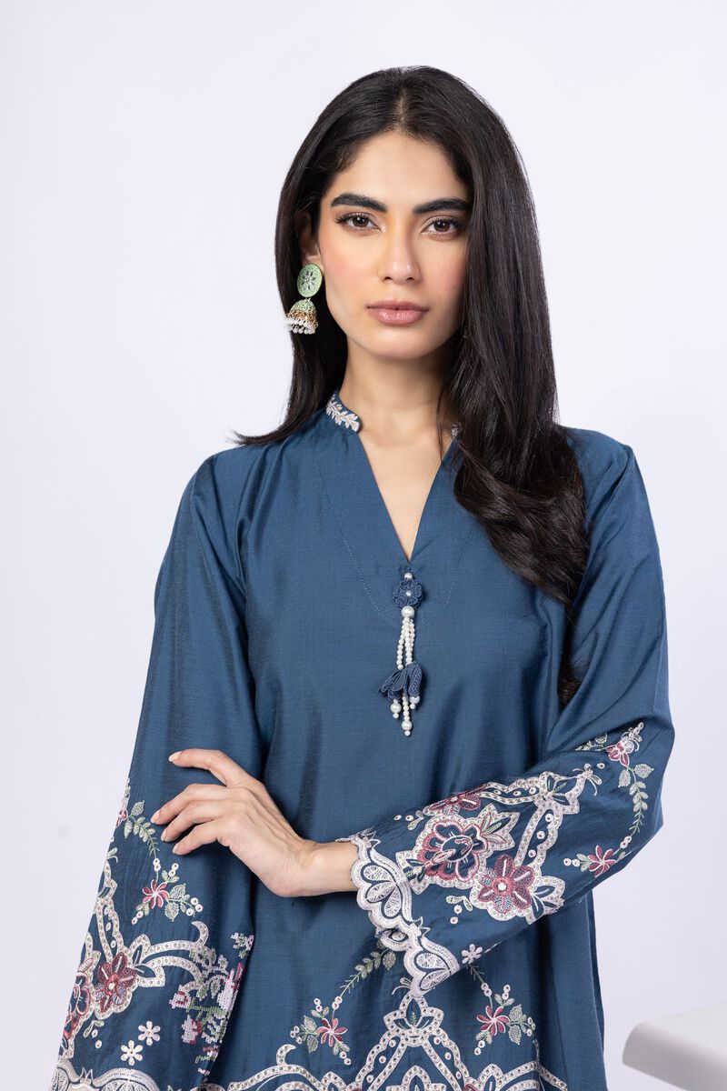Embroidered | Raw Silk | Kurta | USD 25.00