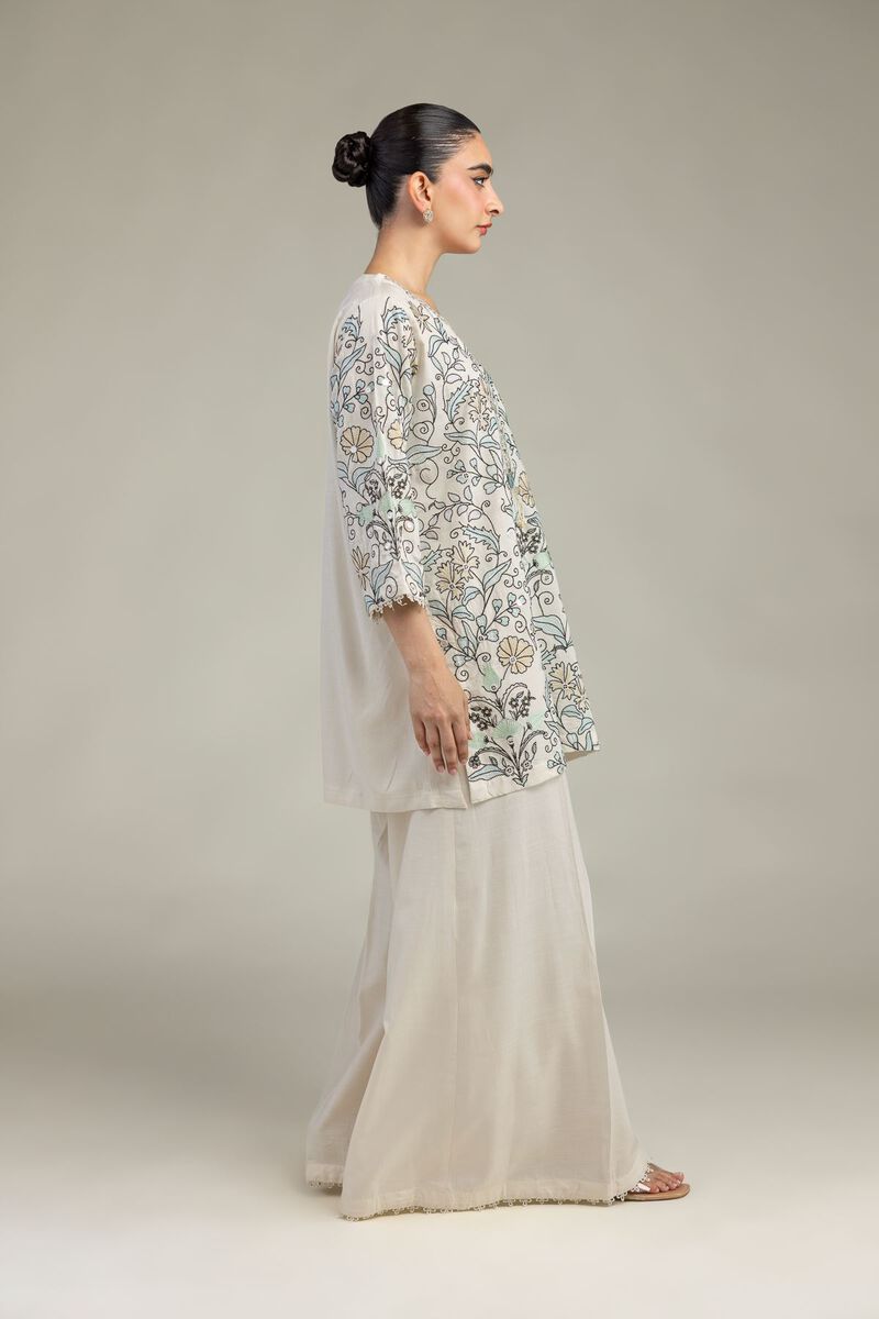 Embroidered | Raw Silk | Raw Silk Pants | USD 30.00
