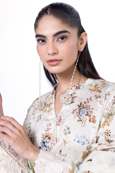 Embroidered | Cotton Satin | Tailored 3 Piece | USD 42.50