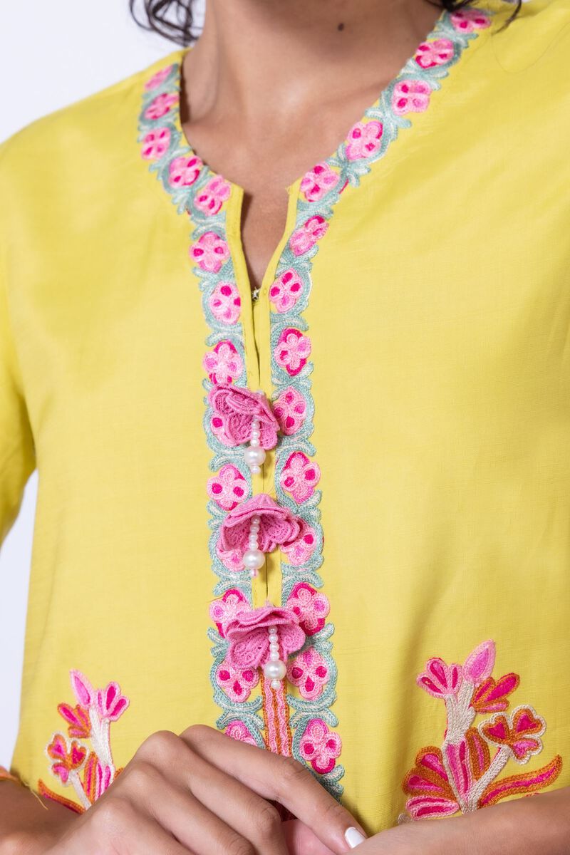 Embroidered | Raw Silk | Kurta | USD 30.00