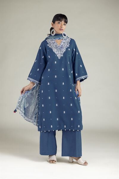 Embroidered | Cambric | Cambric Tailored 3-Piece | USD 80.00