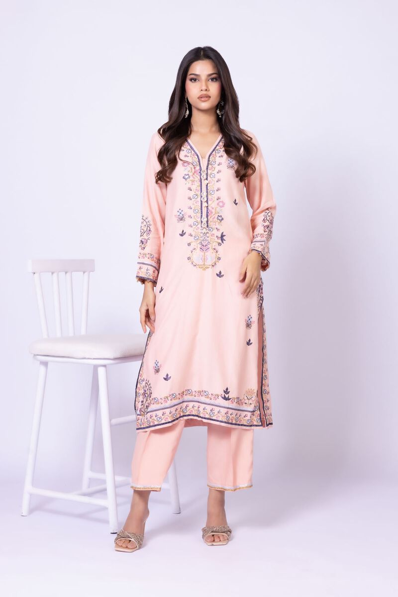 Embroidered | Viscose Oak Silk | Kurta | USD 60.00