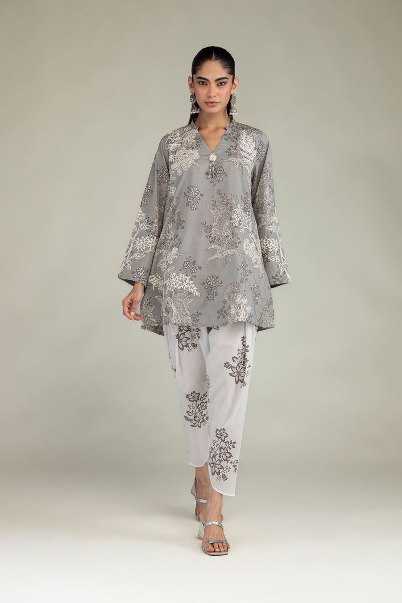 Embroidered | Cambric | Cambric V-Neck Kurta | USD 40.00