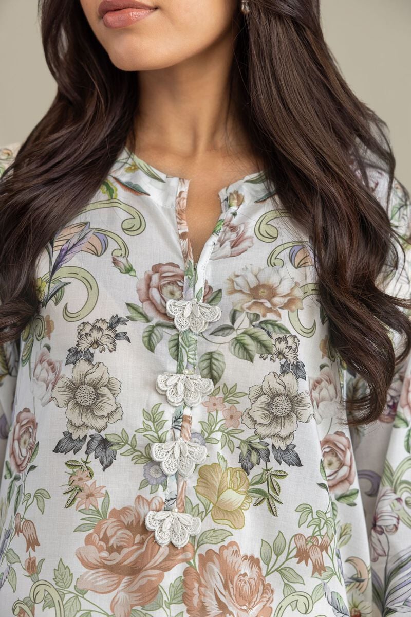 Printed | Cambric | Floral Longline Kurta | USD 35.00