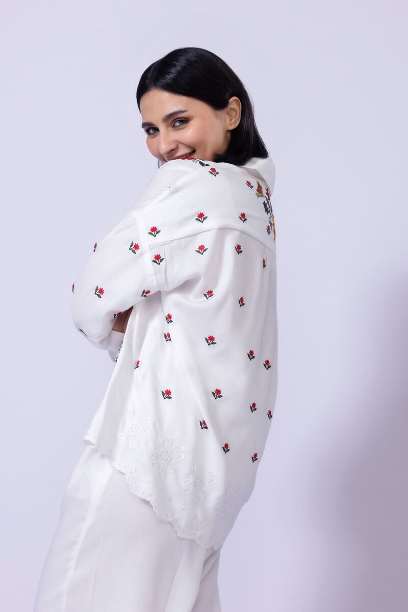 Embroidered | Viscose Crepe | Blouse | null