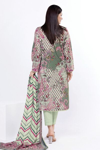 Printed | Slub Lawn | Fabrics 3 Piece | USD 20.00
