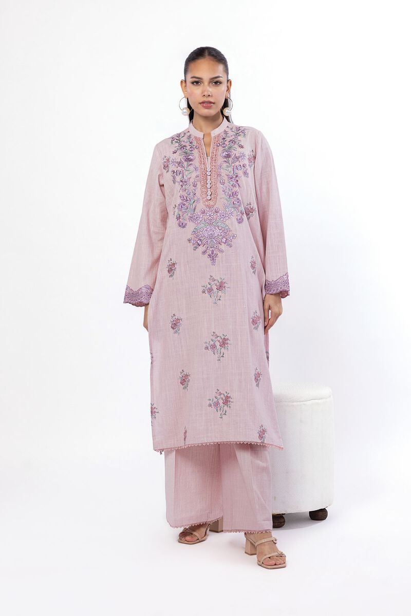 Embroidered | Crosshatch | Tailored 2 Piece | Top and Bottom | USD 45.00