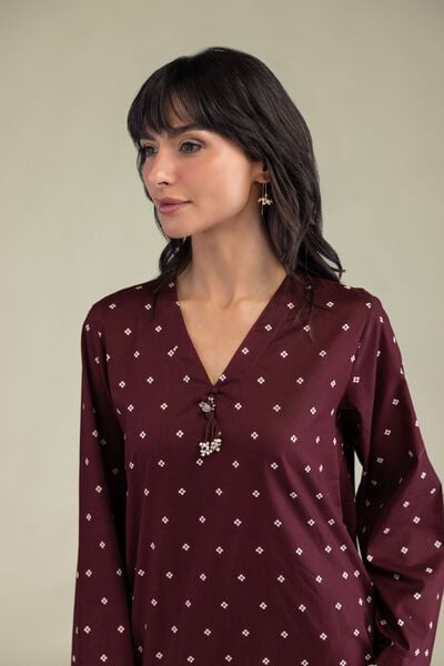 Printed | Cambric | Short V-Neck Kurta | USD 30.00
