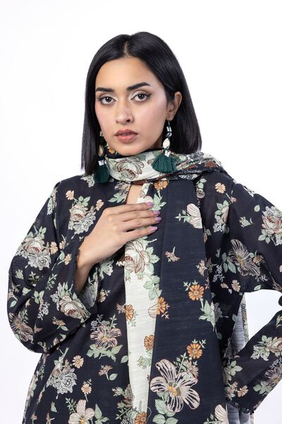 Printed | Textured Cotton | Tailored 3 Piece | USD 45.00