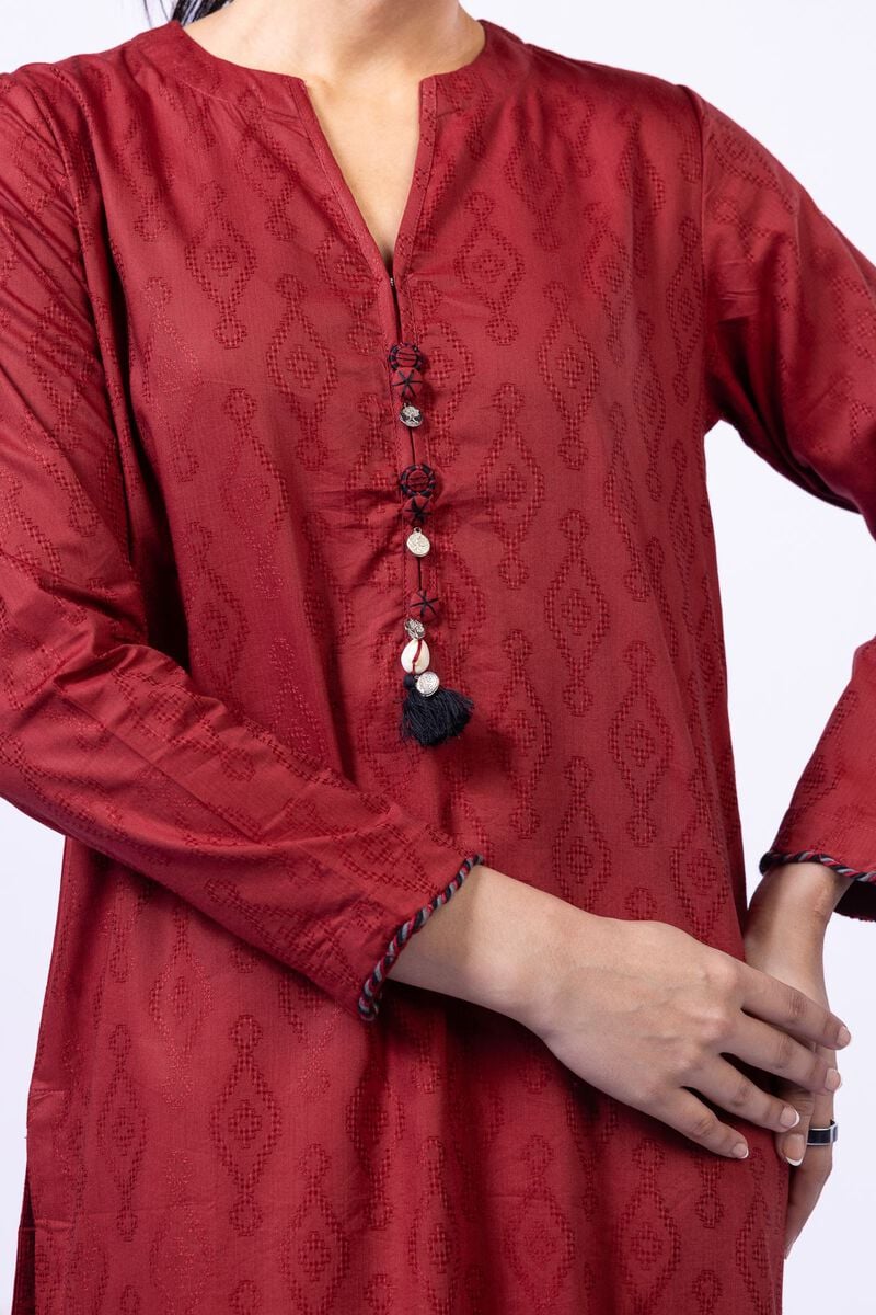 Dyed | Jacquard | Kurta | USD 30.00