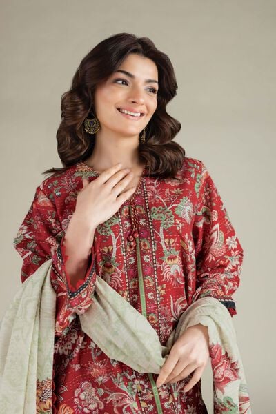 Printed | Mesuri Dobby | Tailored 3 Piece | USD 65.00