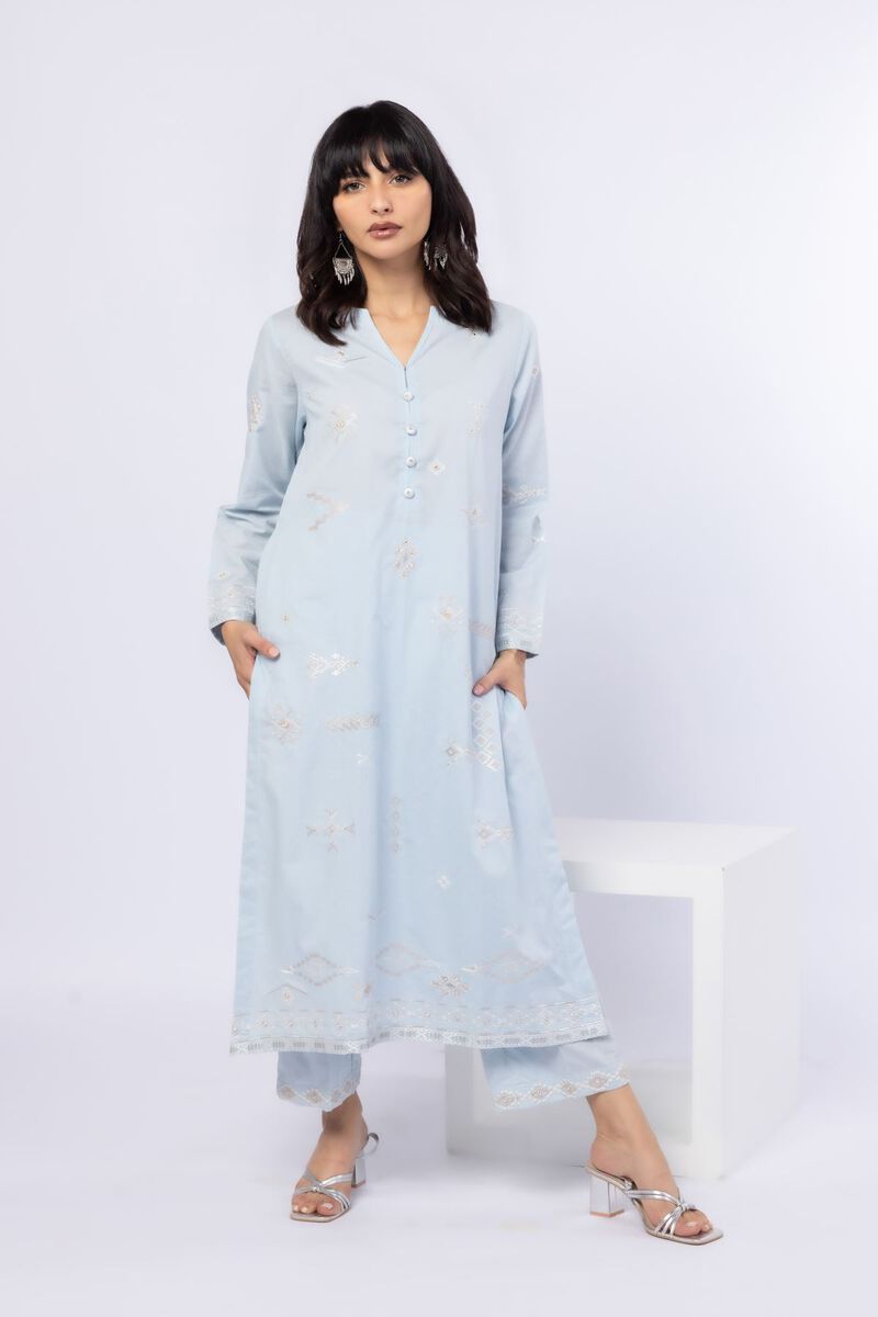 Embroidered | Cotton Dobby | Pants | USD 10.00
