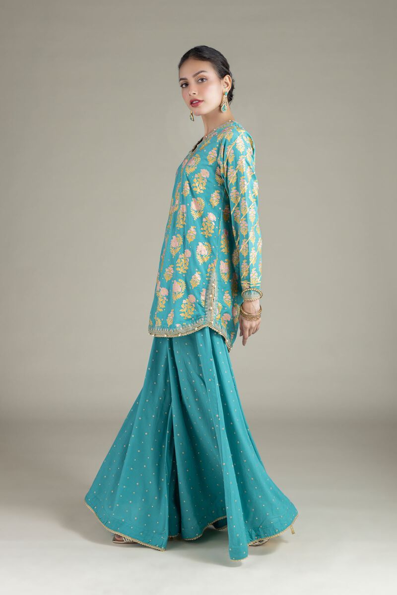 Embroidered | Raw Silk | Pants | USD 38.00