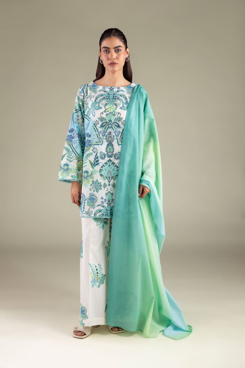 Printed | Lawn | Flowy Draped Dupatta | USD 25.00