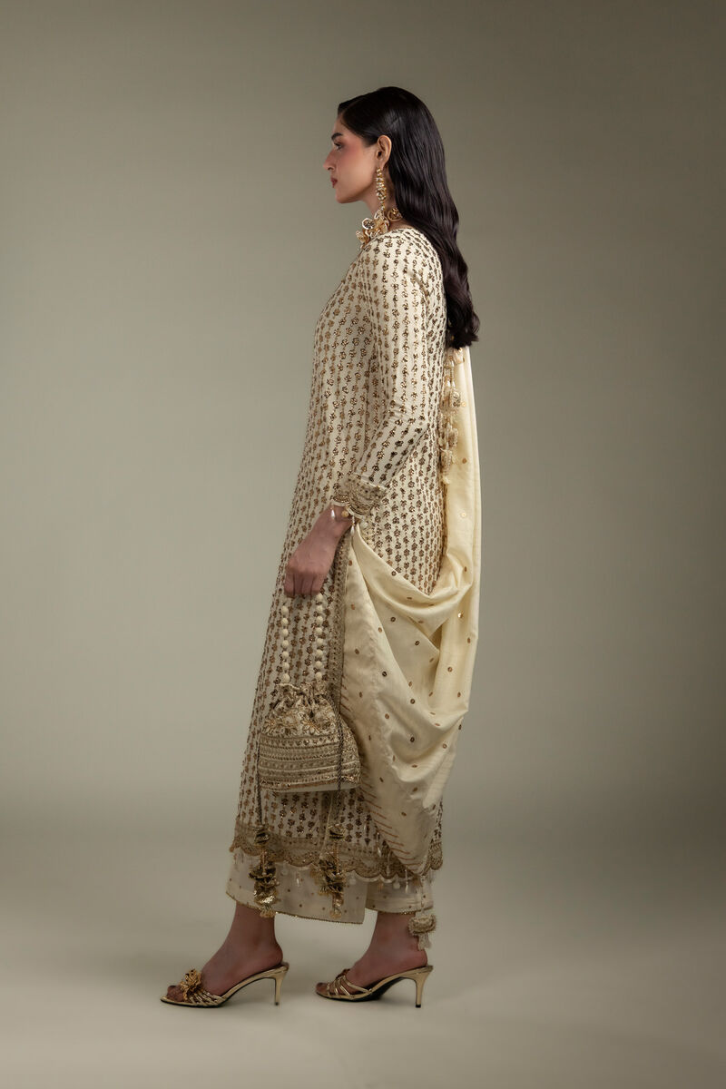 Embroidered | Raw Silk | 3-Piece Co-ord Set | USD 200.00