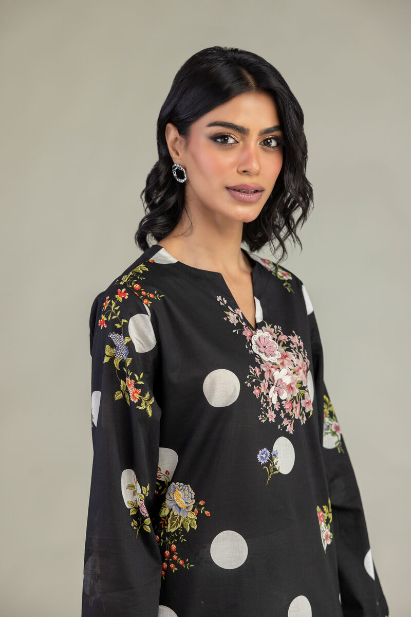 Embroidered | Cambric | Black Cambric Kurta | USD 30.00