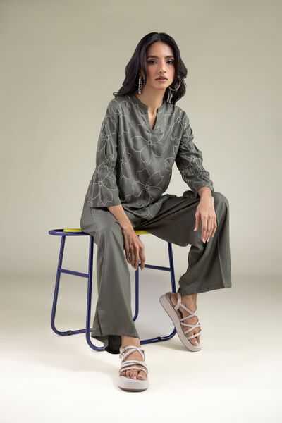 Embroidered | Viscose | Tunic | USD 35.00