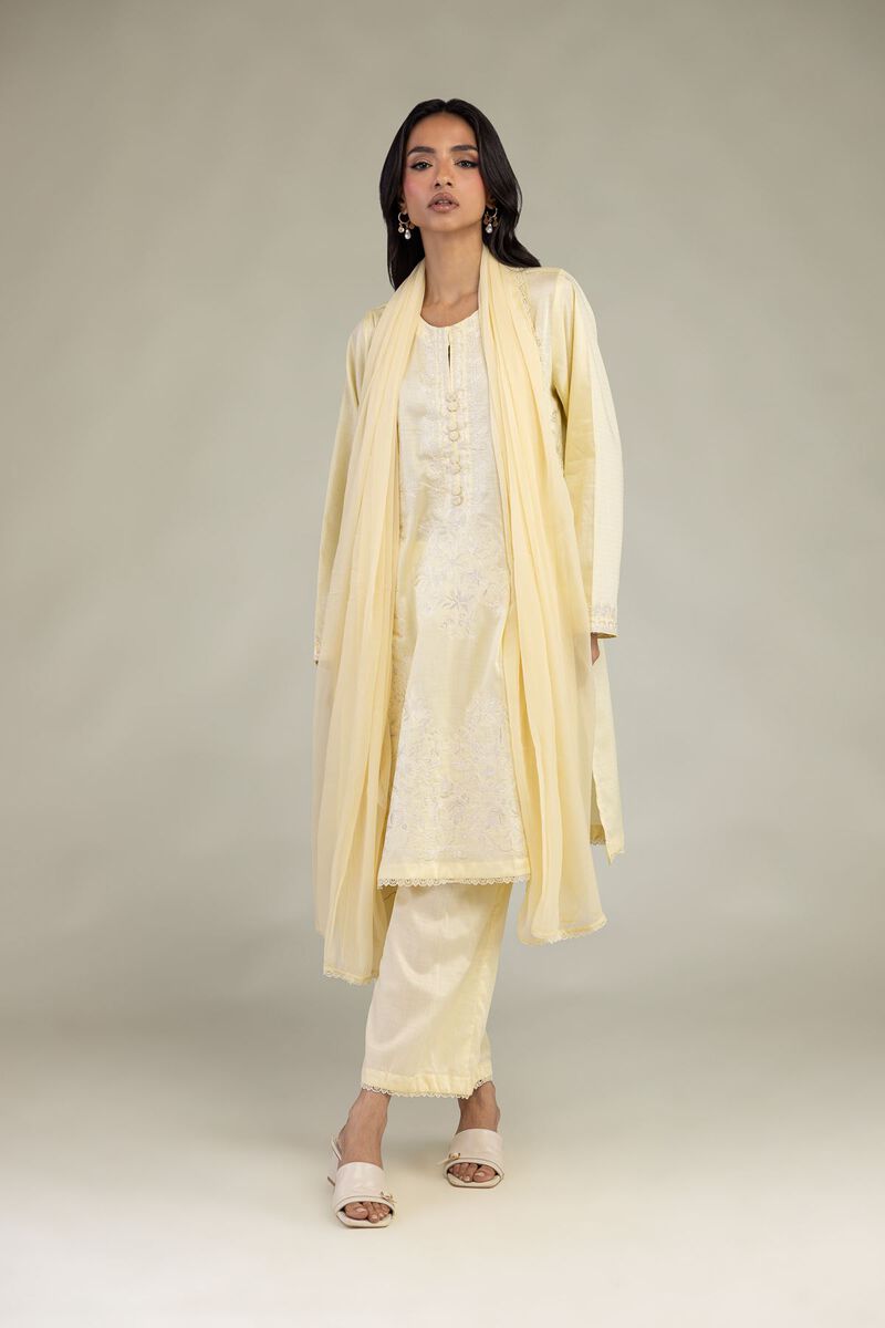 Embroidered | Dobby | Tailored 3-Piece Set | USD 80.00