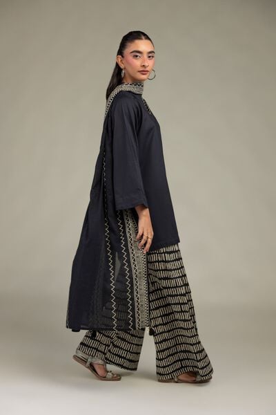 Printed | Cambric | Black Printed Shalwar | USD 30.00