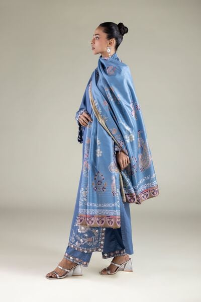 Embroidered | Raw Silk | Pants | USD 30.00