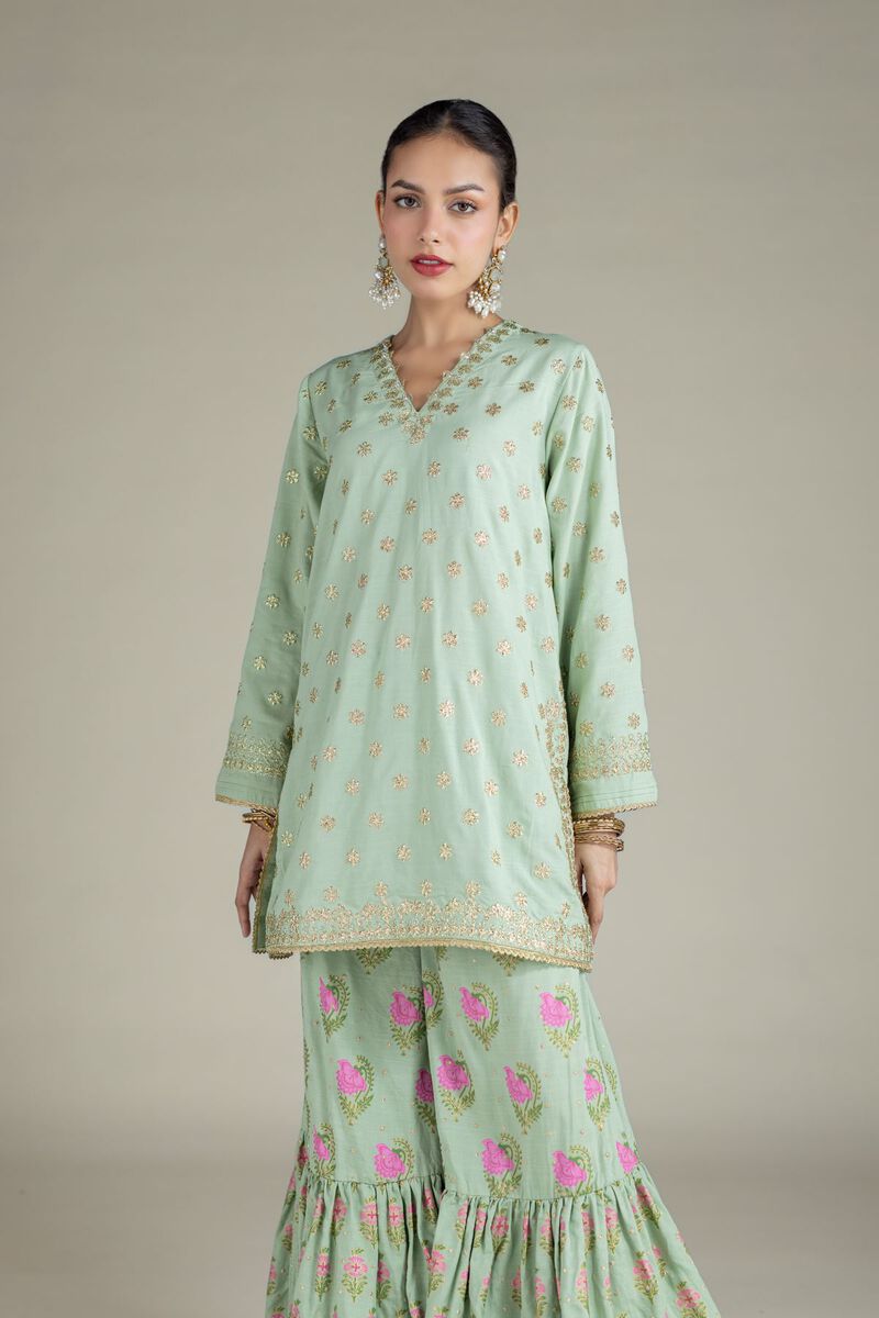 Embroidered | Raw Silk | Kurta | USD 60.00