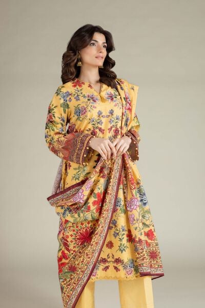 Printed | Mesuri Dobby | Tailored 3 Piece | USD 65.00