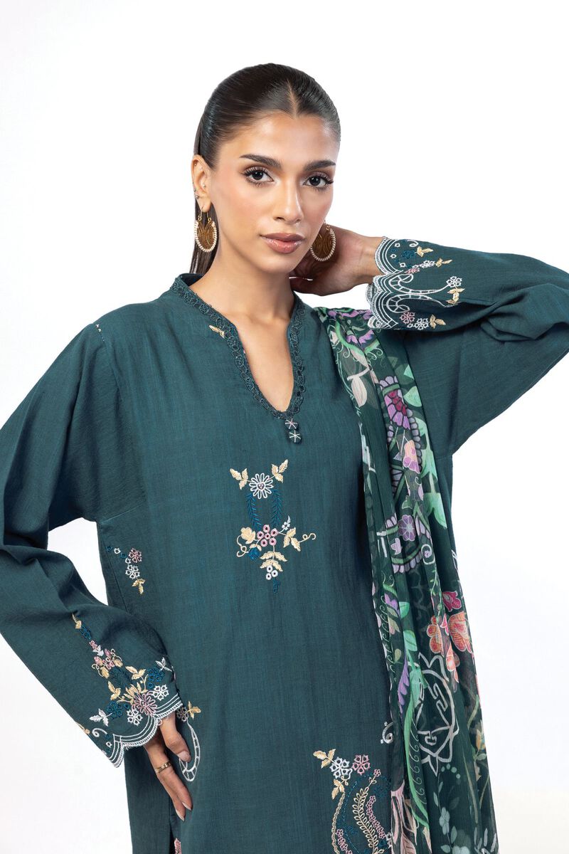 Embroidered | Crosshatch | Tailored 3 Piece | USD 32.50