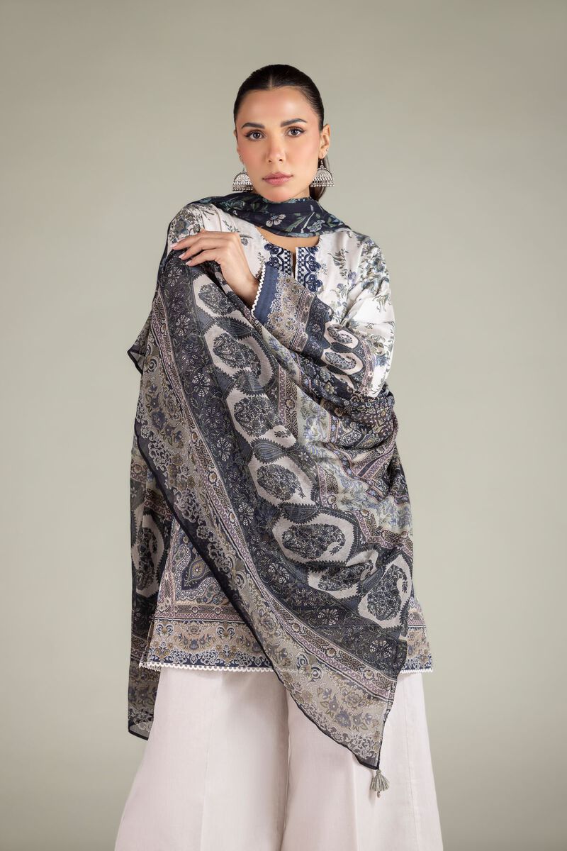 Embroidered | Cotton Dobby | Floral Tailored 3-Piece | USD 70.00