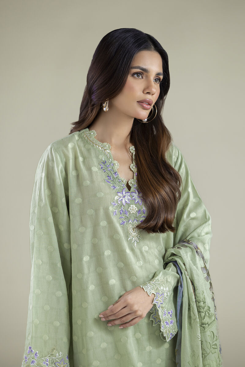 Embroidered | Broshia | 3-Piece Tailored Set | USD 80.00