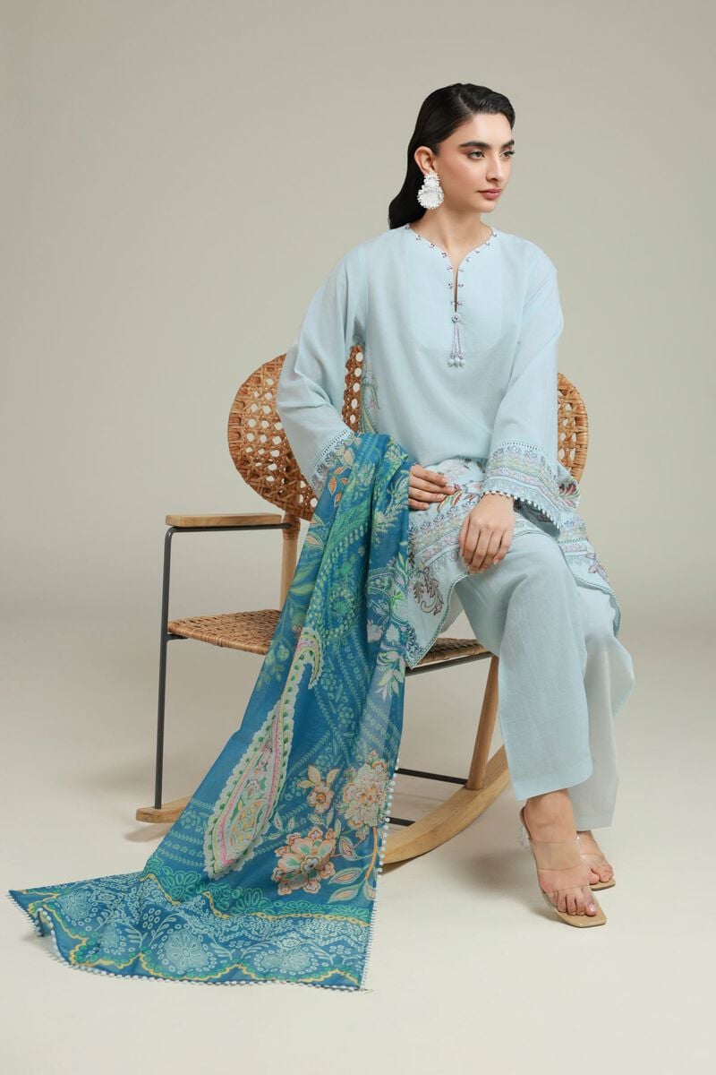 Embroidered | Cambric | Tailored 3 Piece | USD 75.00