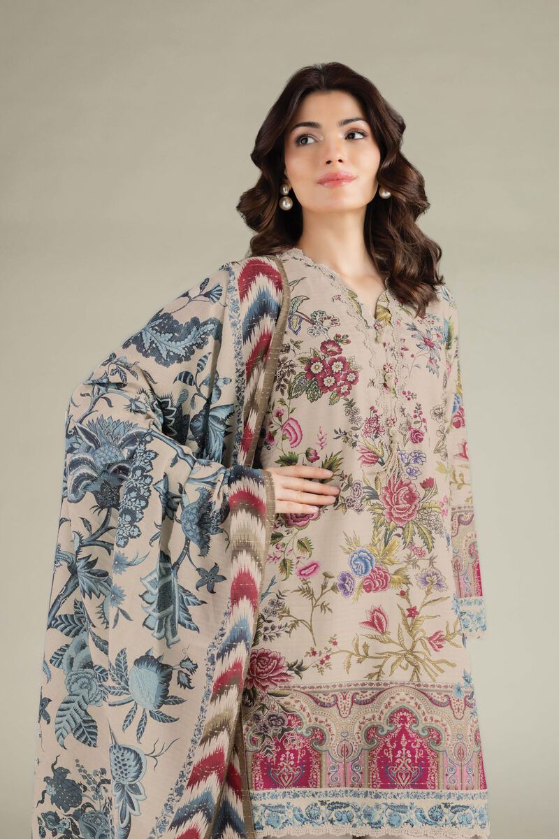 Printed | Mesuri Dobby | Tailored 3 Piece | USD 65.00