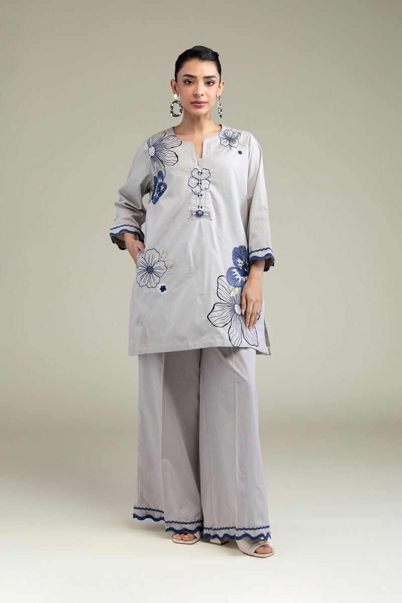 Embroidered | Cotton Dobby | Floral Cotton Kurta | USD 35.00