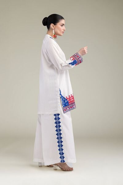 Embroidered | Raw Silk | Raw Silk Pants | USD 35.00