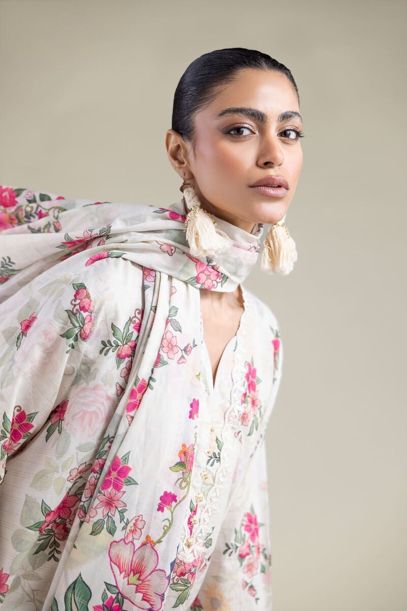 Embroidered | Messuri | Tailored Floral Set | USD 70.00