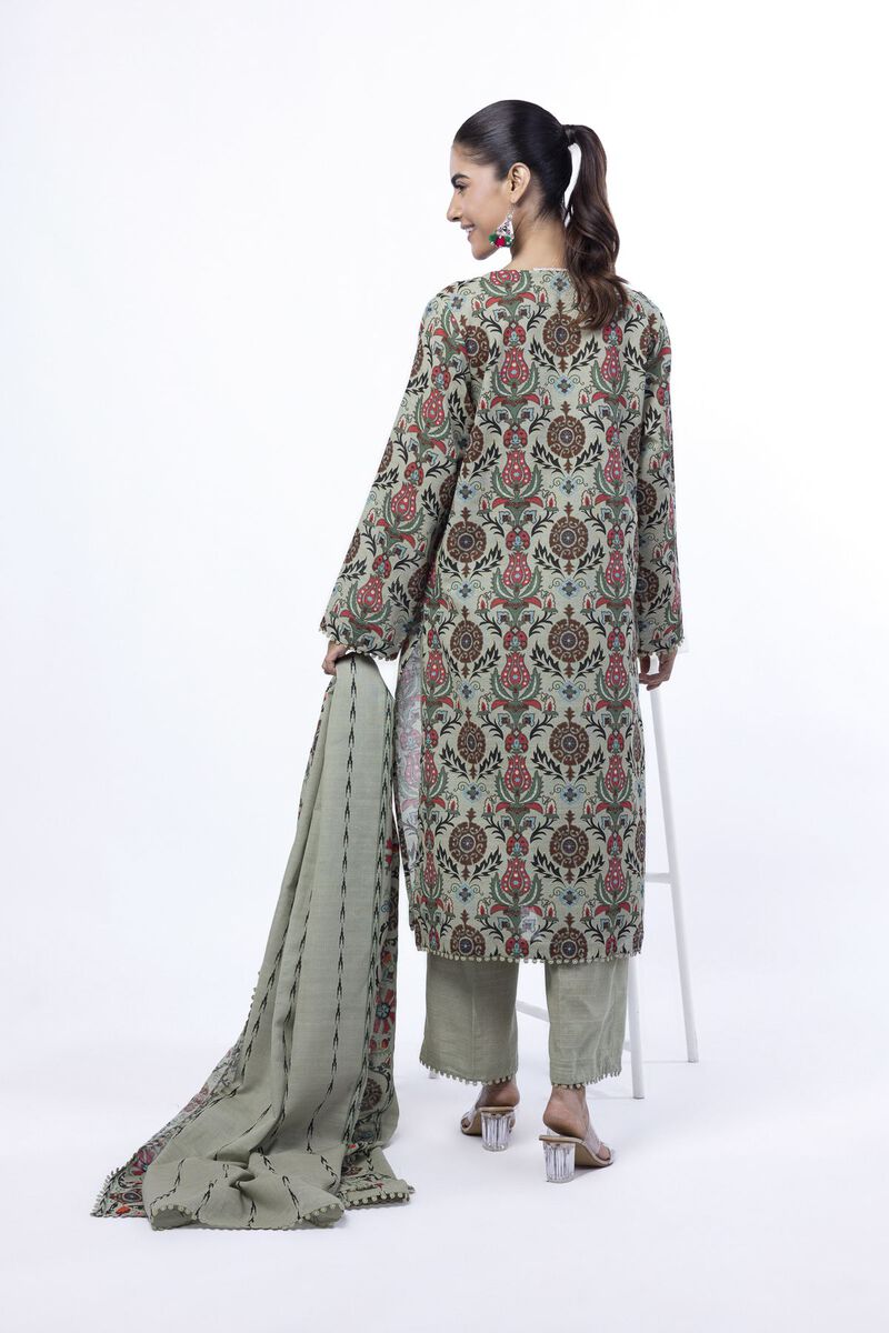 Printed | Light Khaddar | Tailored 3 Piece | USD 45.00