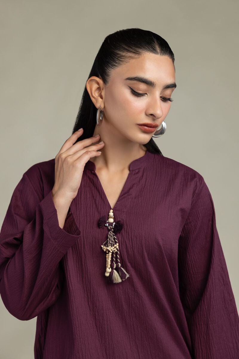 Dyed | Cotton Crinkle | Solid Cotton Kurta | USD 35.00