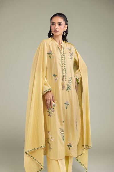 Embroidered | Textured Cotton | Dupatta | USD 30.00
