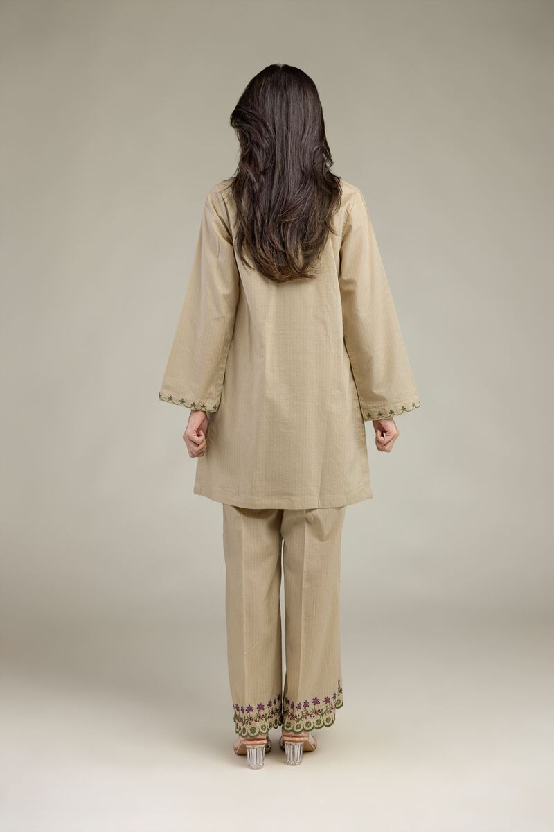Embroidered | Cotton Dobby | Cotton V-Neck Kurta | USD 40.00