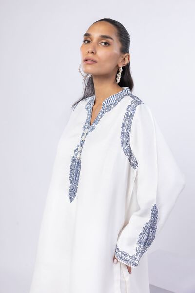 Embroidered | Russian Raw Silk | Kurta | USD 40.00